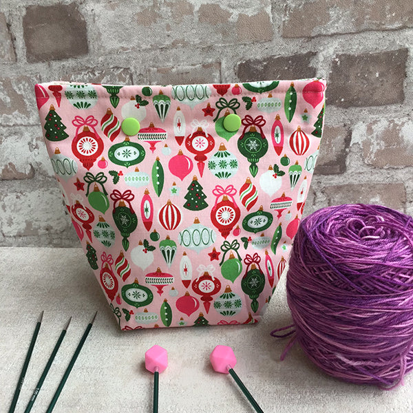 Christmas Baubles Yarn Holder